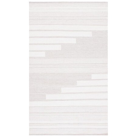 Safavieh 8 x 10 ft. Kilim Flat Weave Rectangle Area Rug Ivory & Beige KLM448B-8